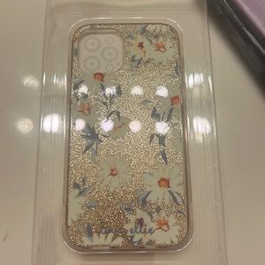 iPhone 12 Pro gold glitter case